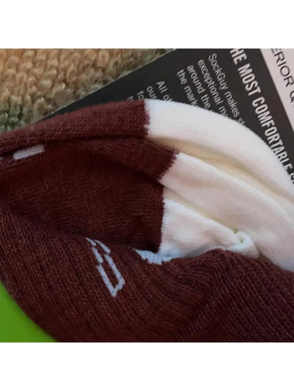 Sock Guy Boys Maroon lacrosse Socks NWT
